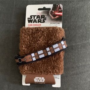 NWT Star Wars Furry Brown Chewbacca Can Cooler